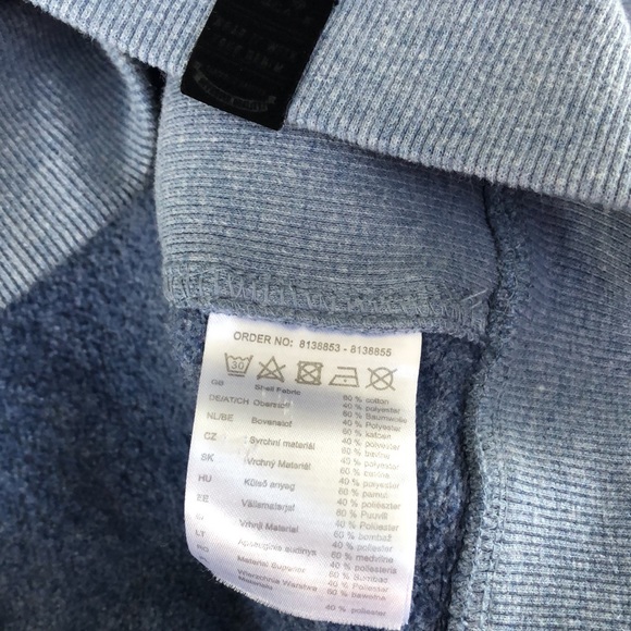 Light Blue Men’s Jean Pascal Long Sleeves Hoodie size 2XL - Picture 4 of 5